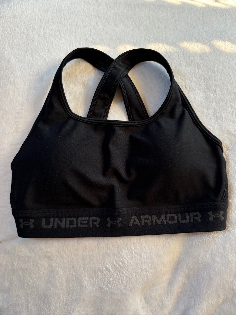 Under Armour Women’s Black Crossback Sports Bra - small